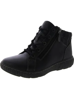 Womens Lace Up Zipper Ankle Boots