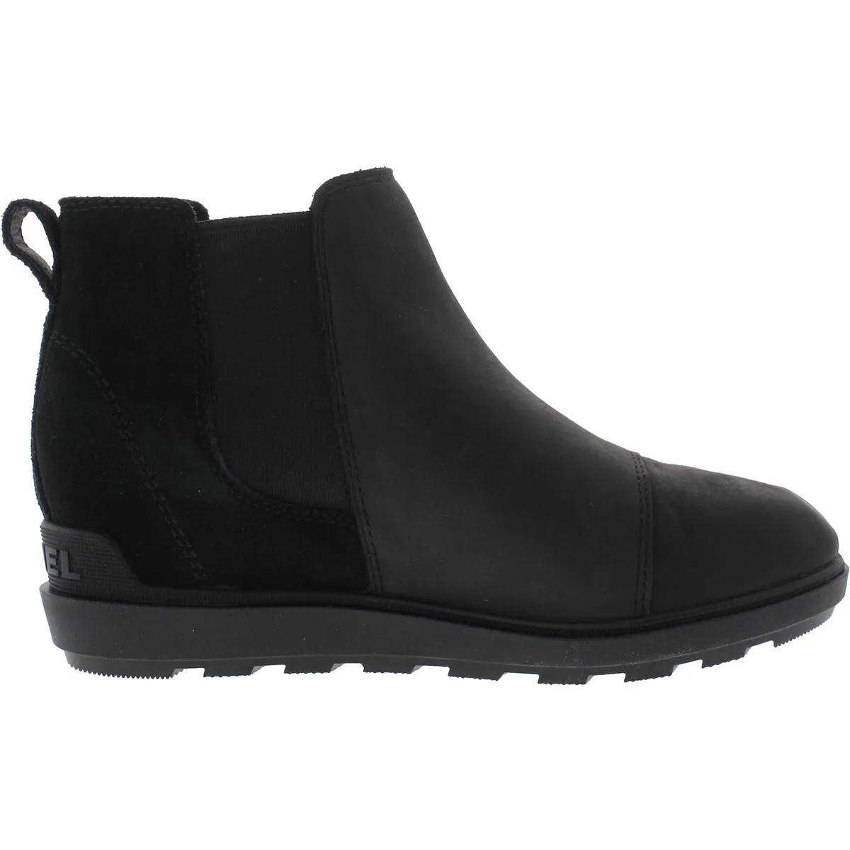 Womens Leather Flat Ankle Boots