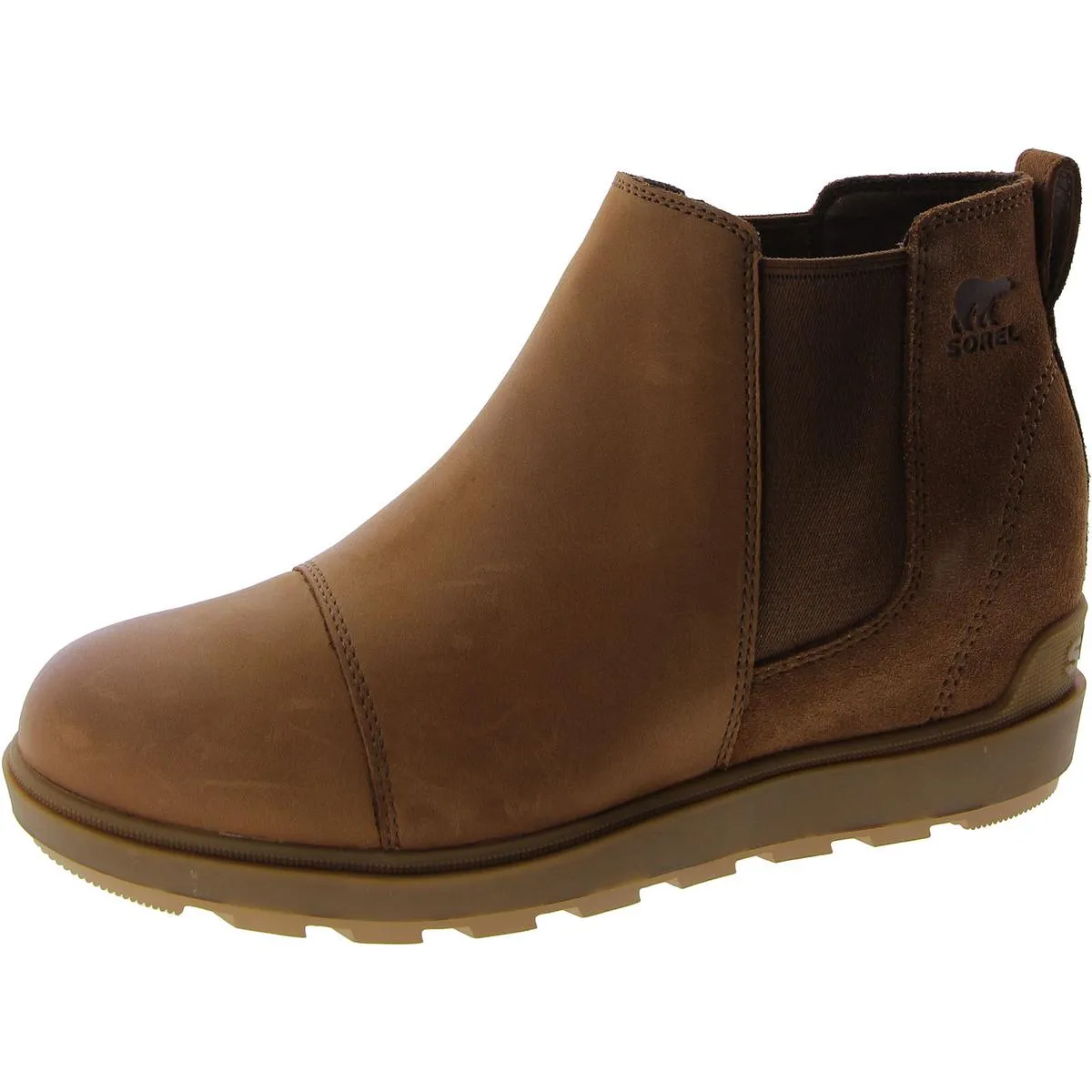 Womens Leather Flat Ankle Boots