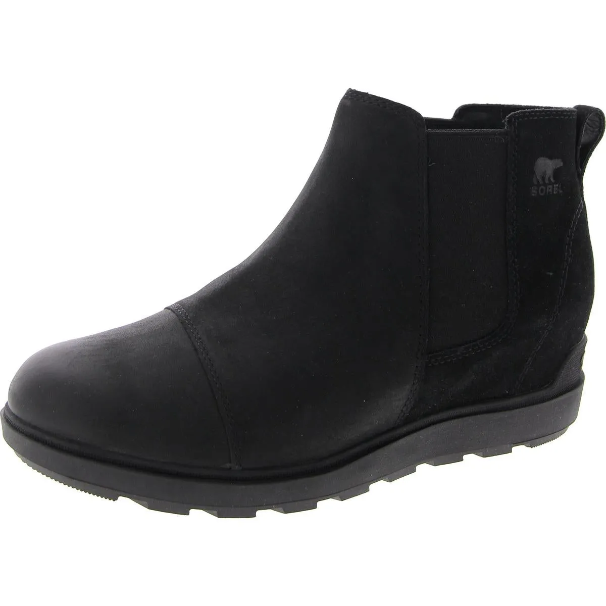 Womens Leather Flat Ankle Boots