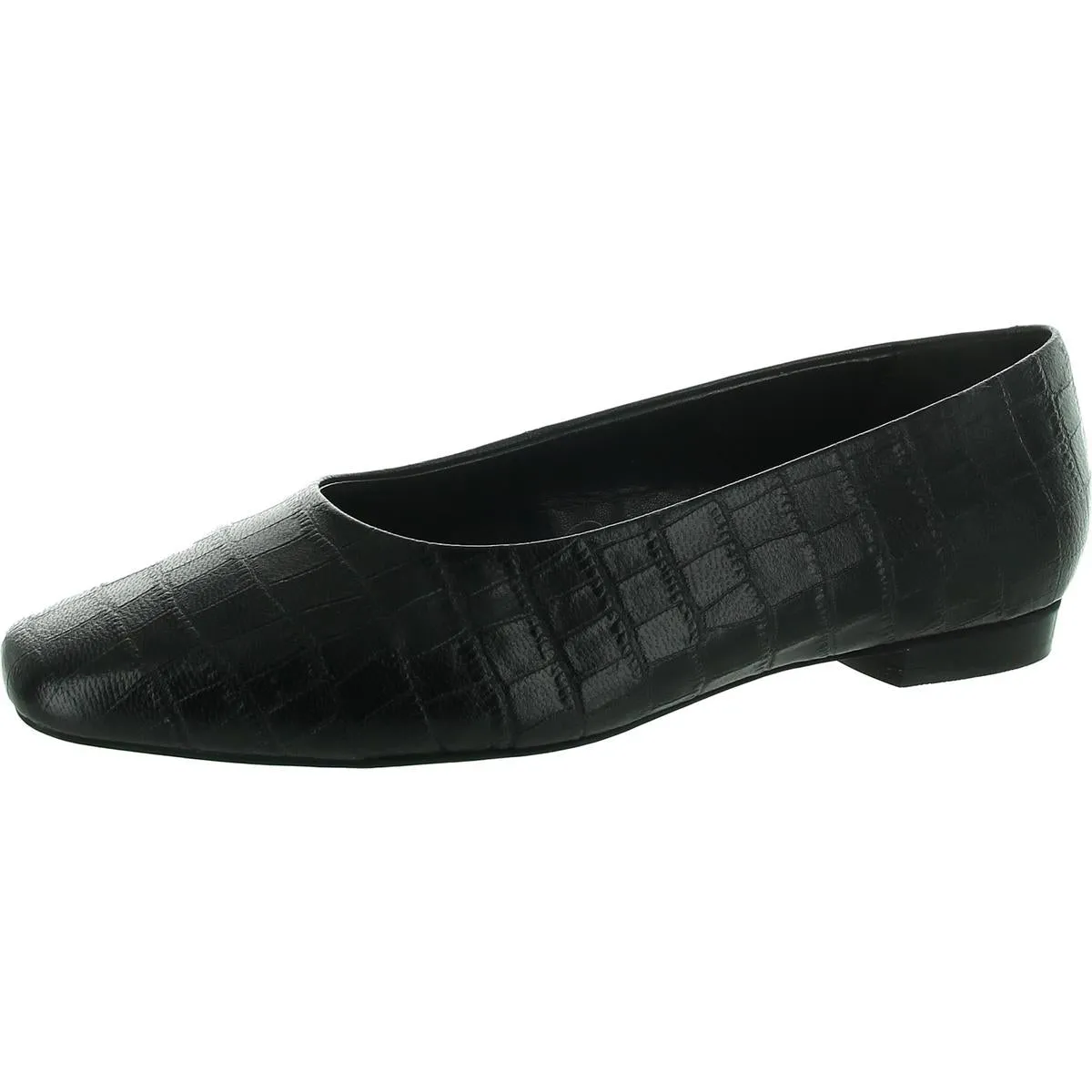 Womens Leather Flat Shoes