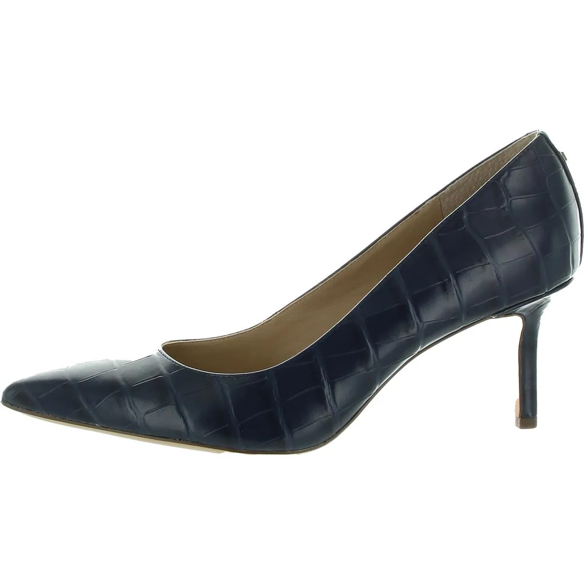 Womens Leather Floral Pumps