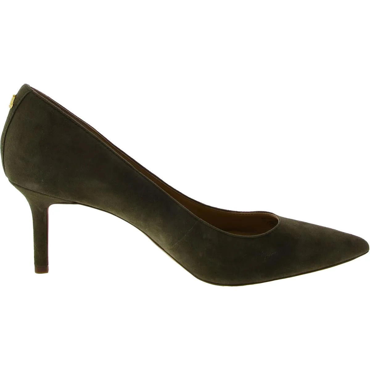 Womens Leather Floral Pumps