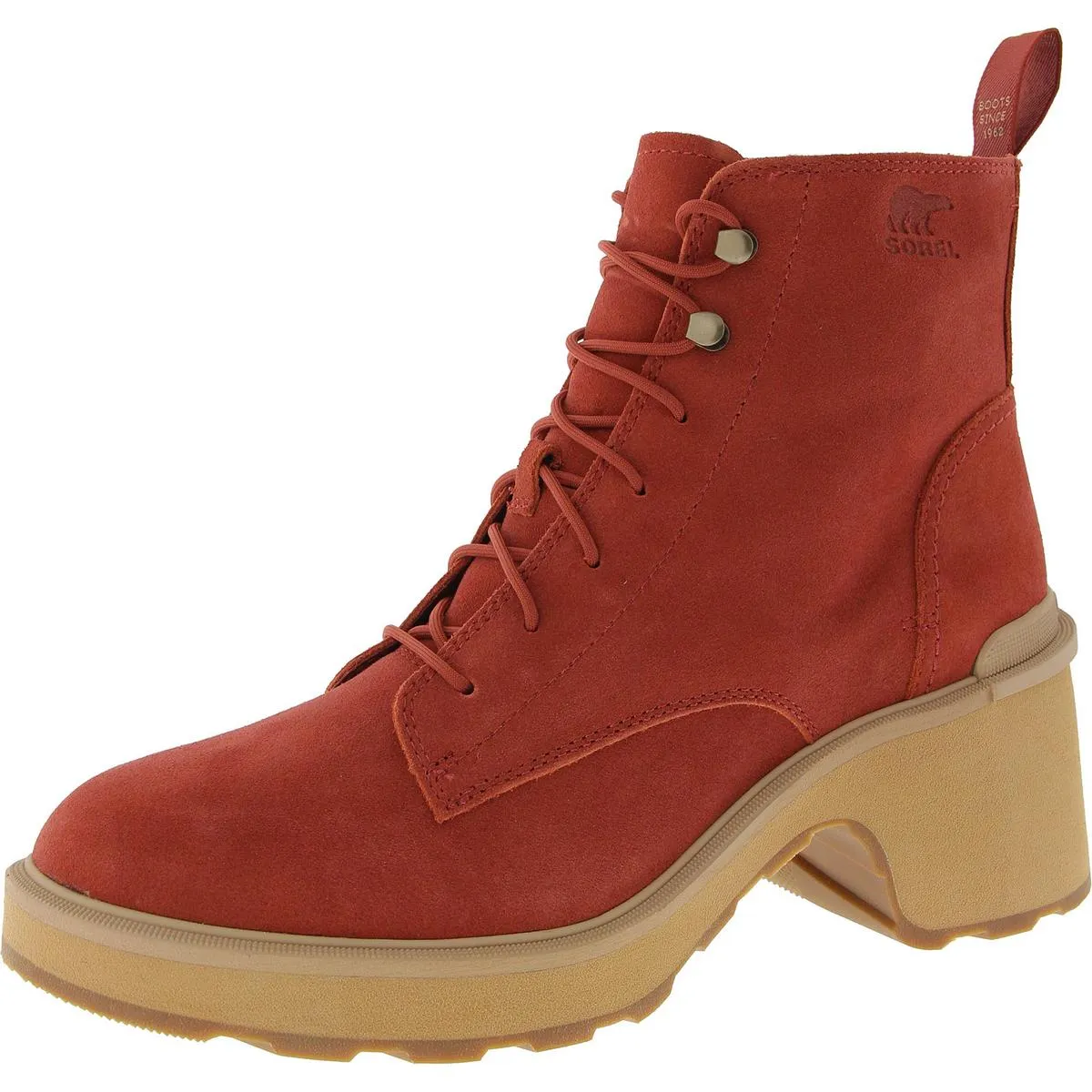 Womens Leather Lace Up Ankle Boots