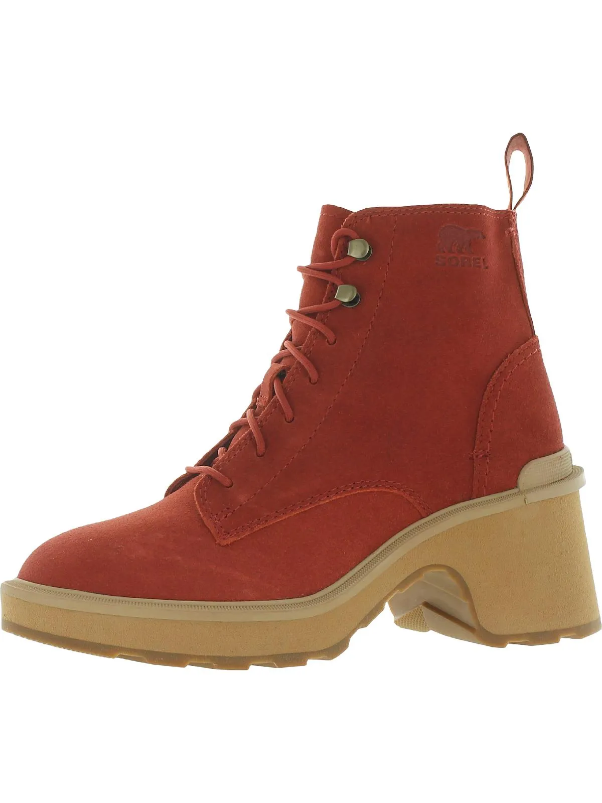 Womens Leather Lace Up Ankle Boots