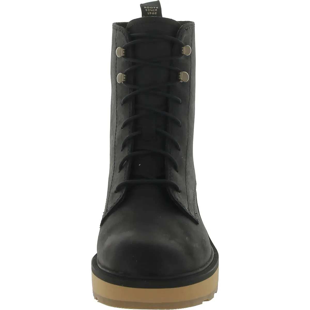 Womens Leather Lace Up Ankle Boots