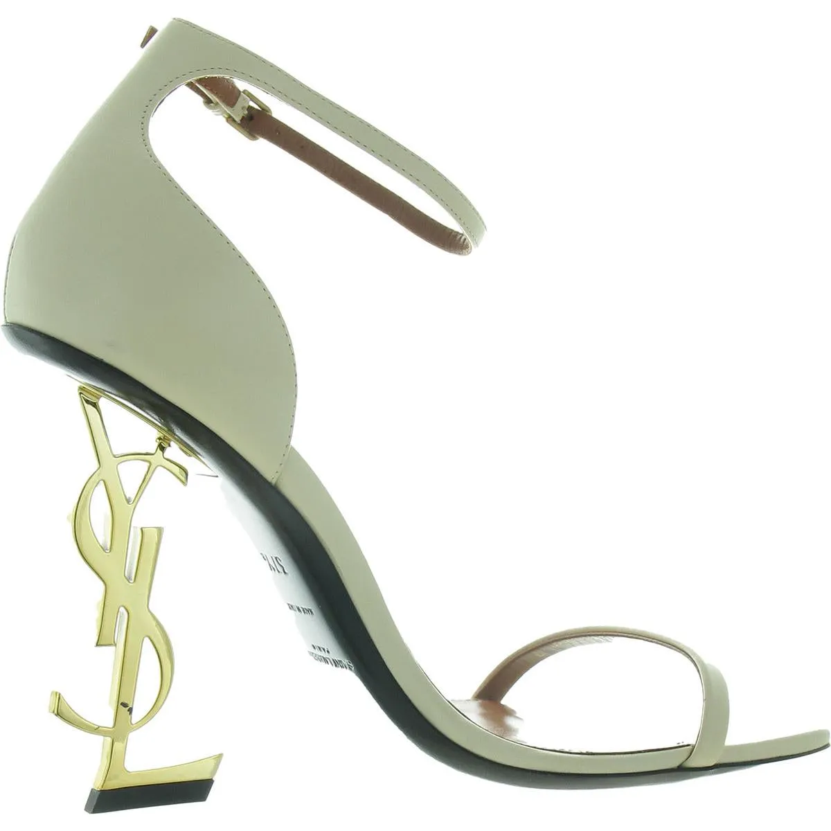 Womens Logo Leather Ankle Strap