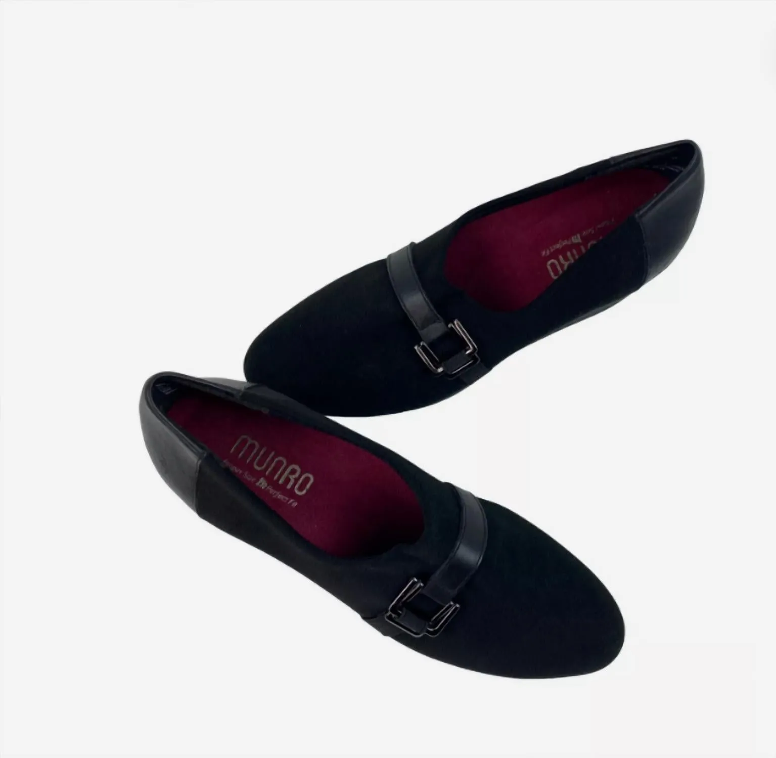 Women's Mindy Wedge In Black Stretch