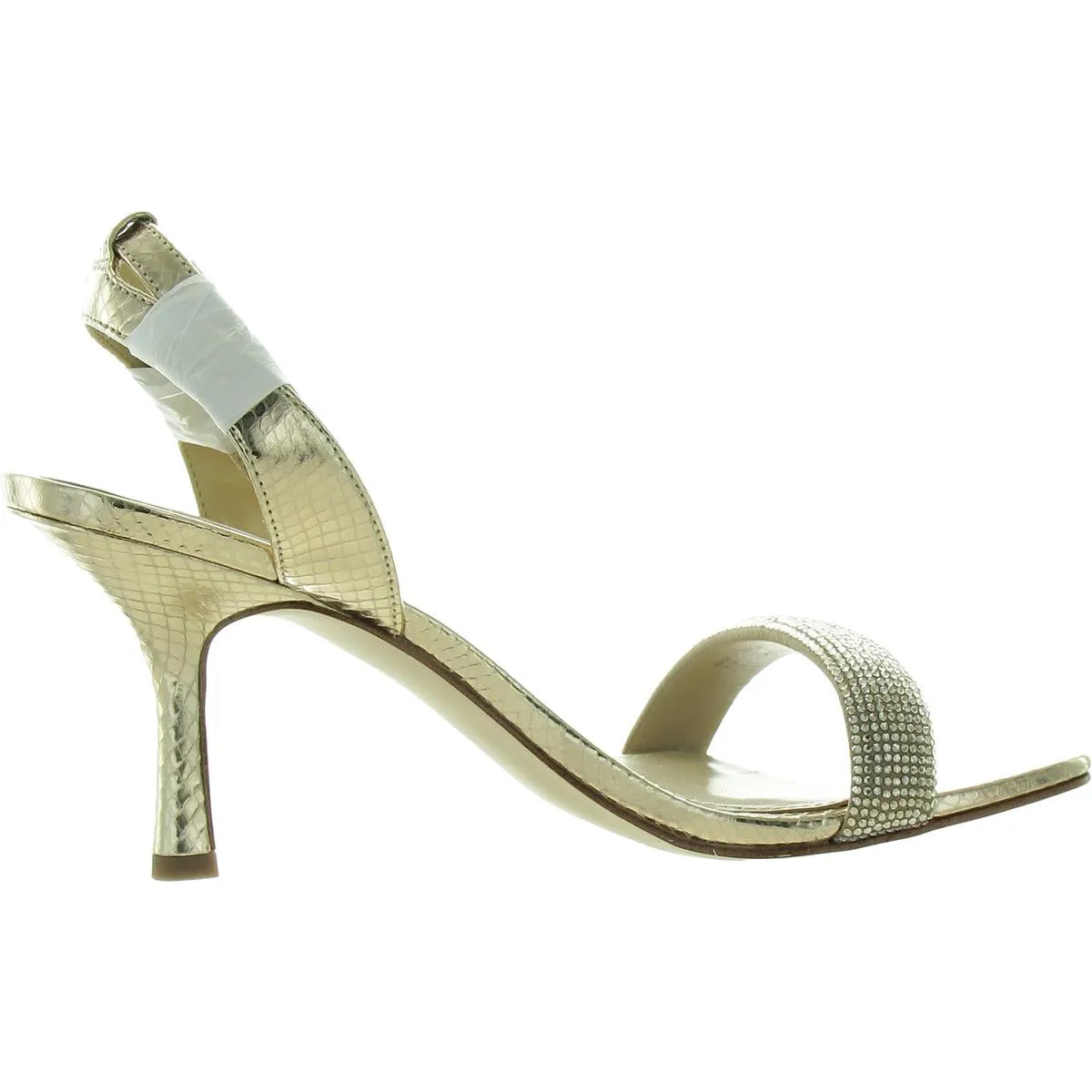 Womens Rhinestone Man Made Ankle Strap