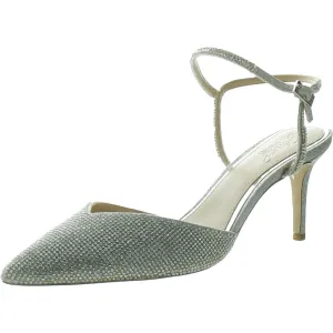 Womens Rhinestone Man Made Ankle Strap
