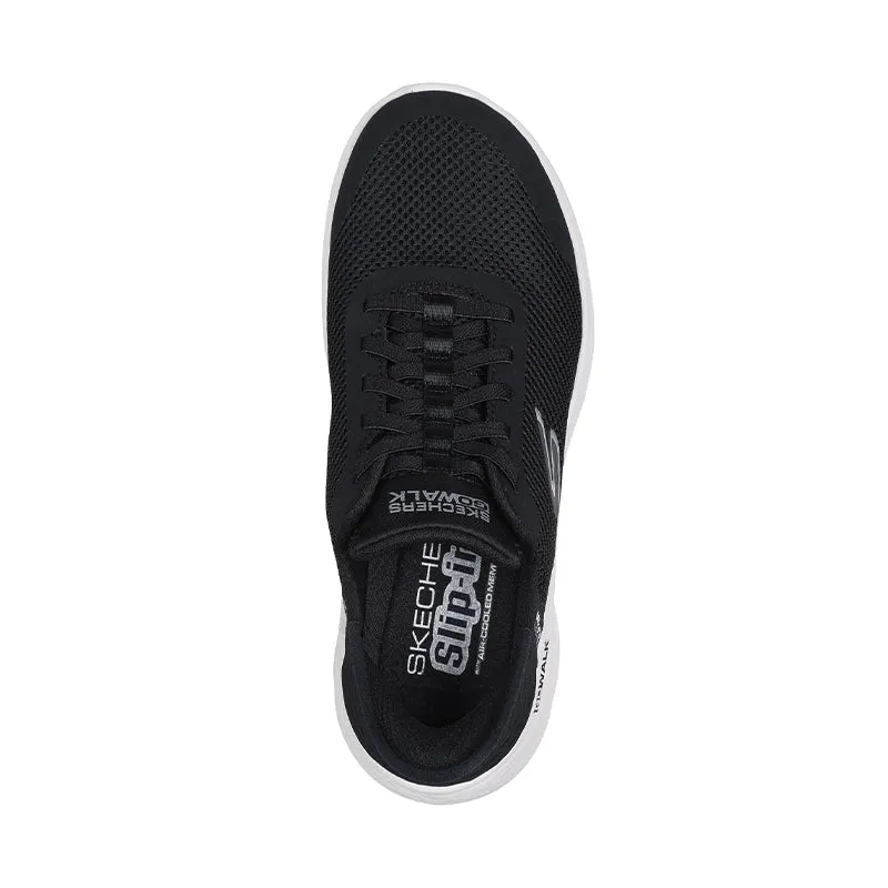 Women's Slip-ins Go Walk Flex Black Textile/White Trim