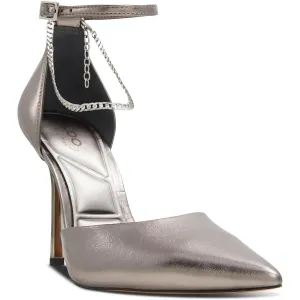 Womens Solid Man Made Ankle Strap