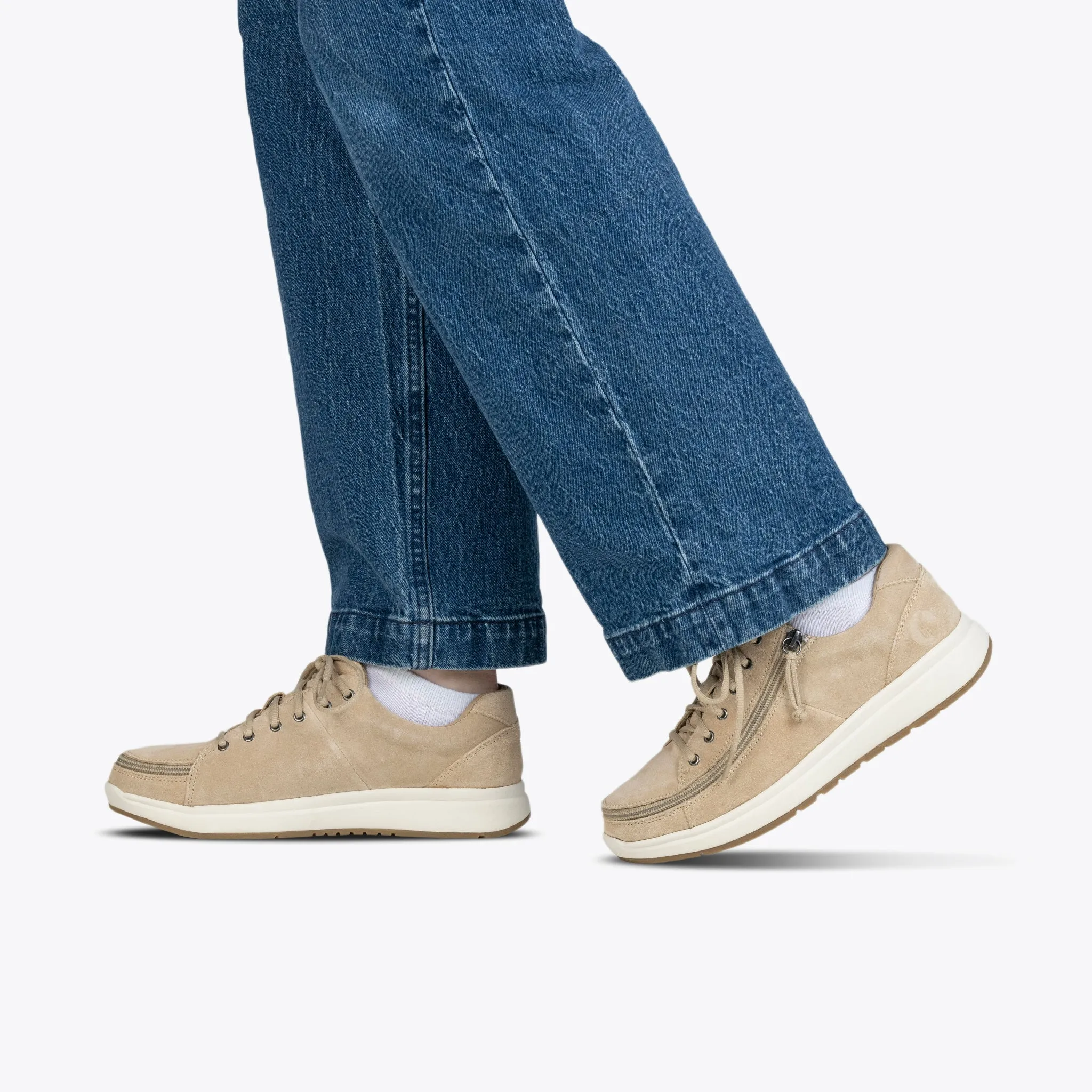 Women's Tan Suede BILLY Comfort Low
