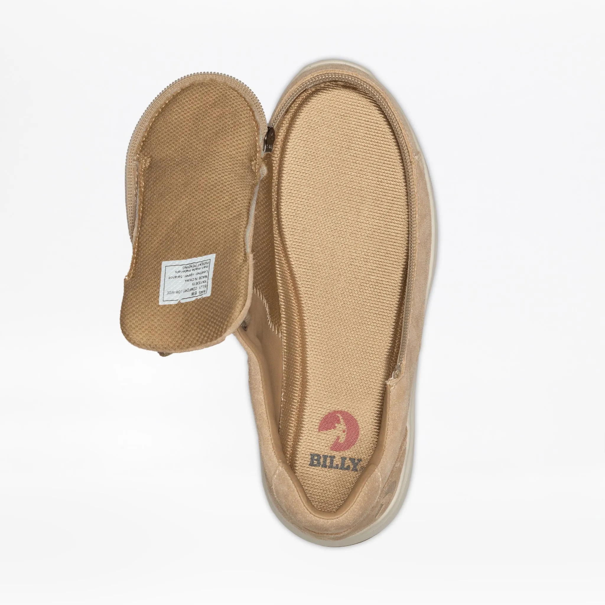 Women's Tan Suede BILLY Comfort Low