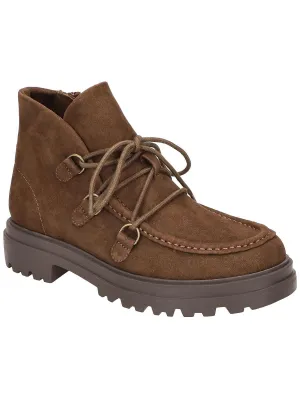 Xandy Womens Adjustable Suede Ankle Boots