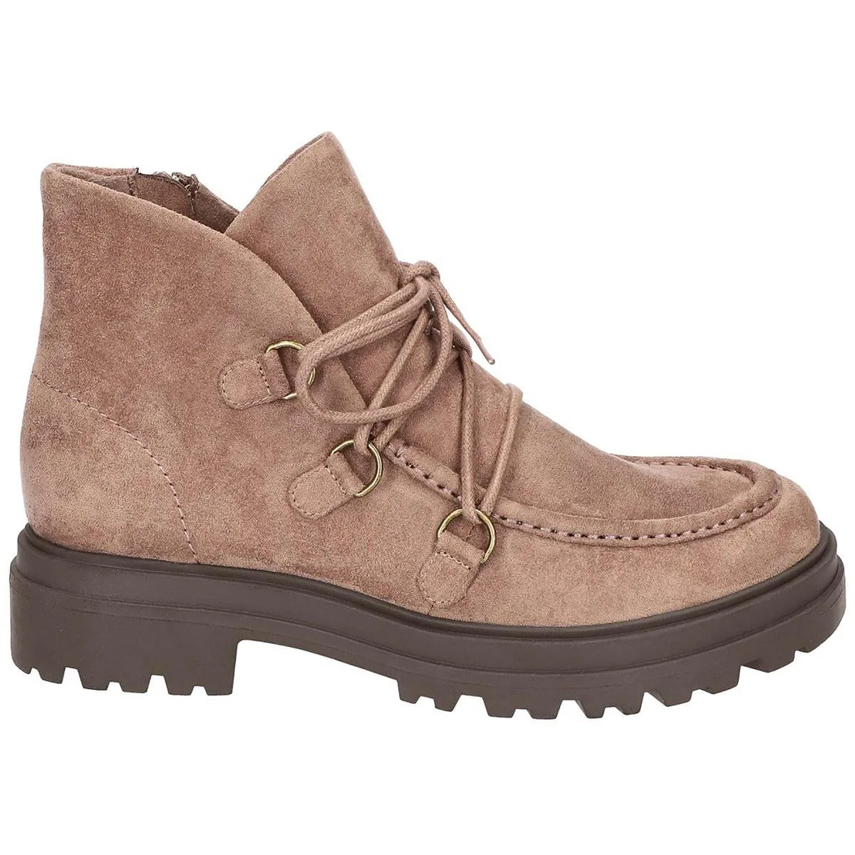 XANDY Womens Manmade Faux Leather Ankle Boots