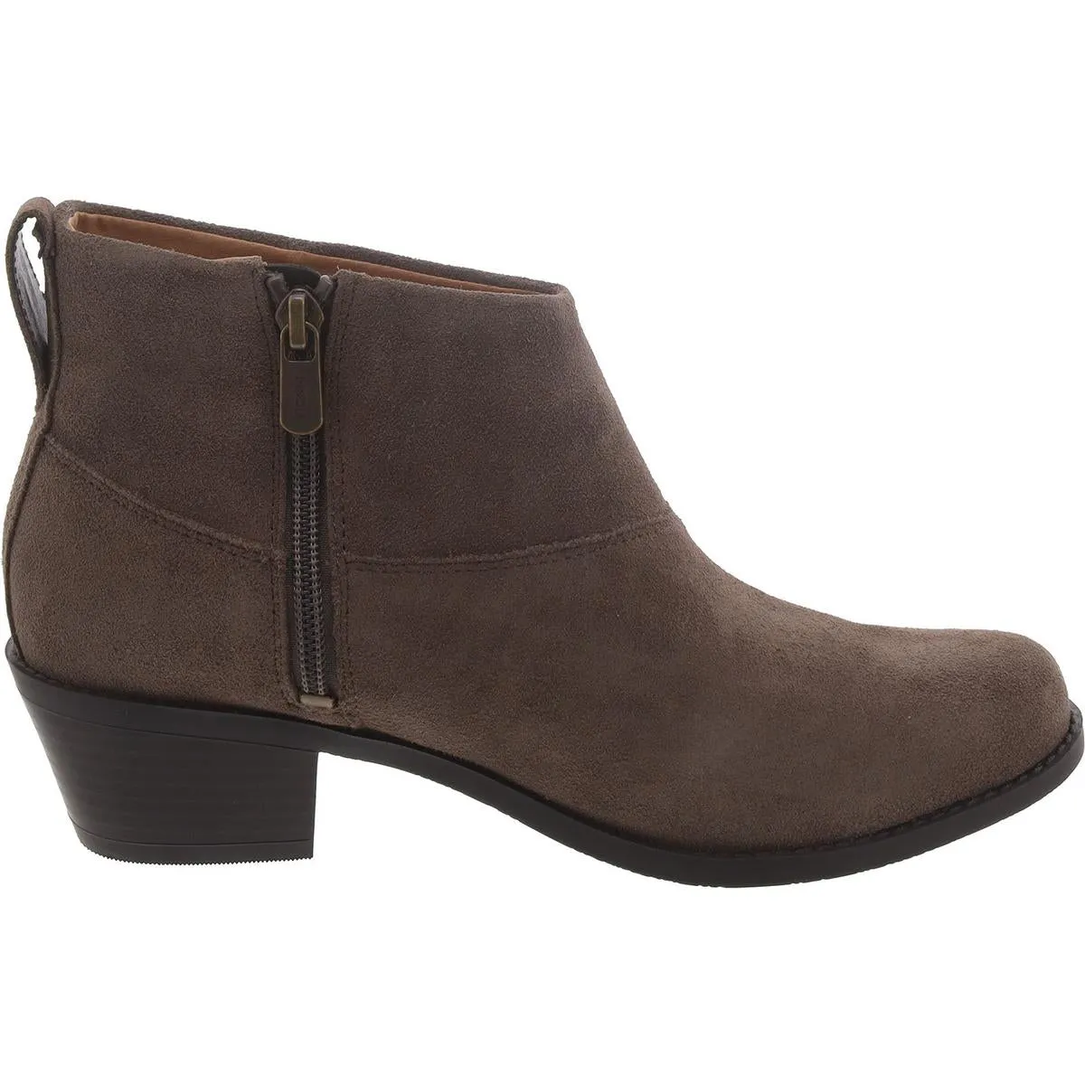 Zadie Womens Suede Comfort Booties