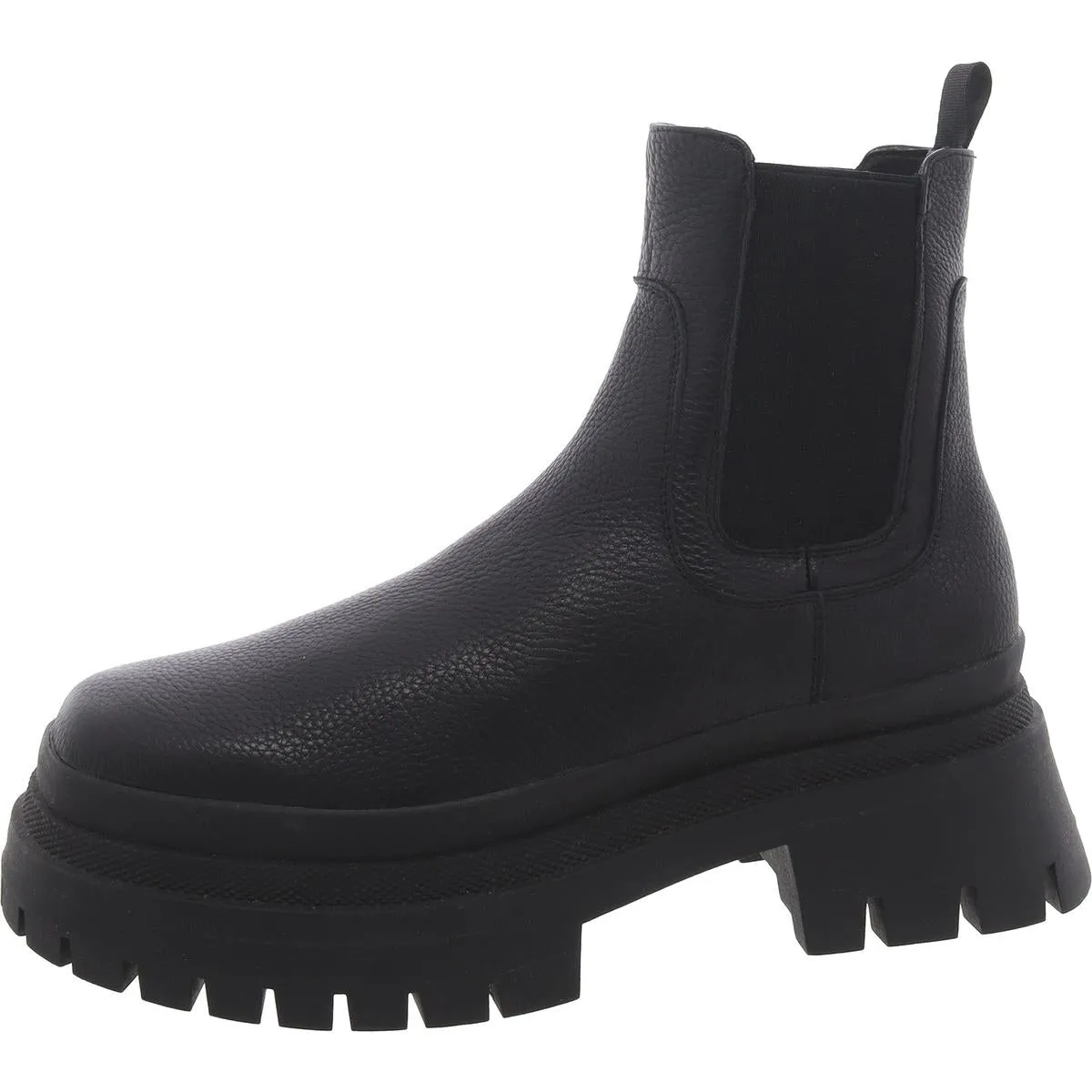 Zap Womens Leather Block Heel Chelsea Boots