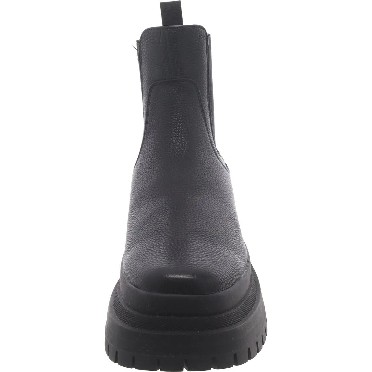 Zap Womens Leather Block Heel Chelsea Boots