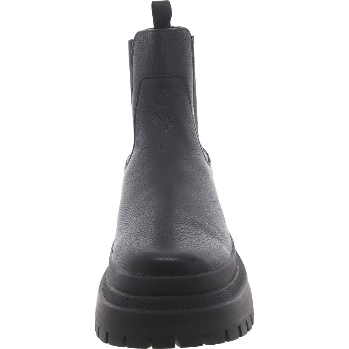 Zap Womens Leather Block Heel Chelsea Boots