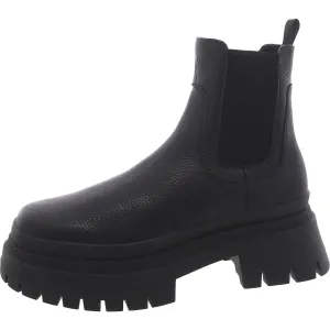 Zap Womens Leather Block Heel Chelsea Boots