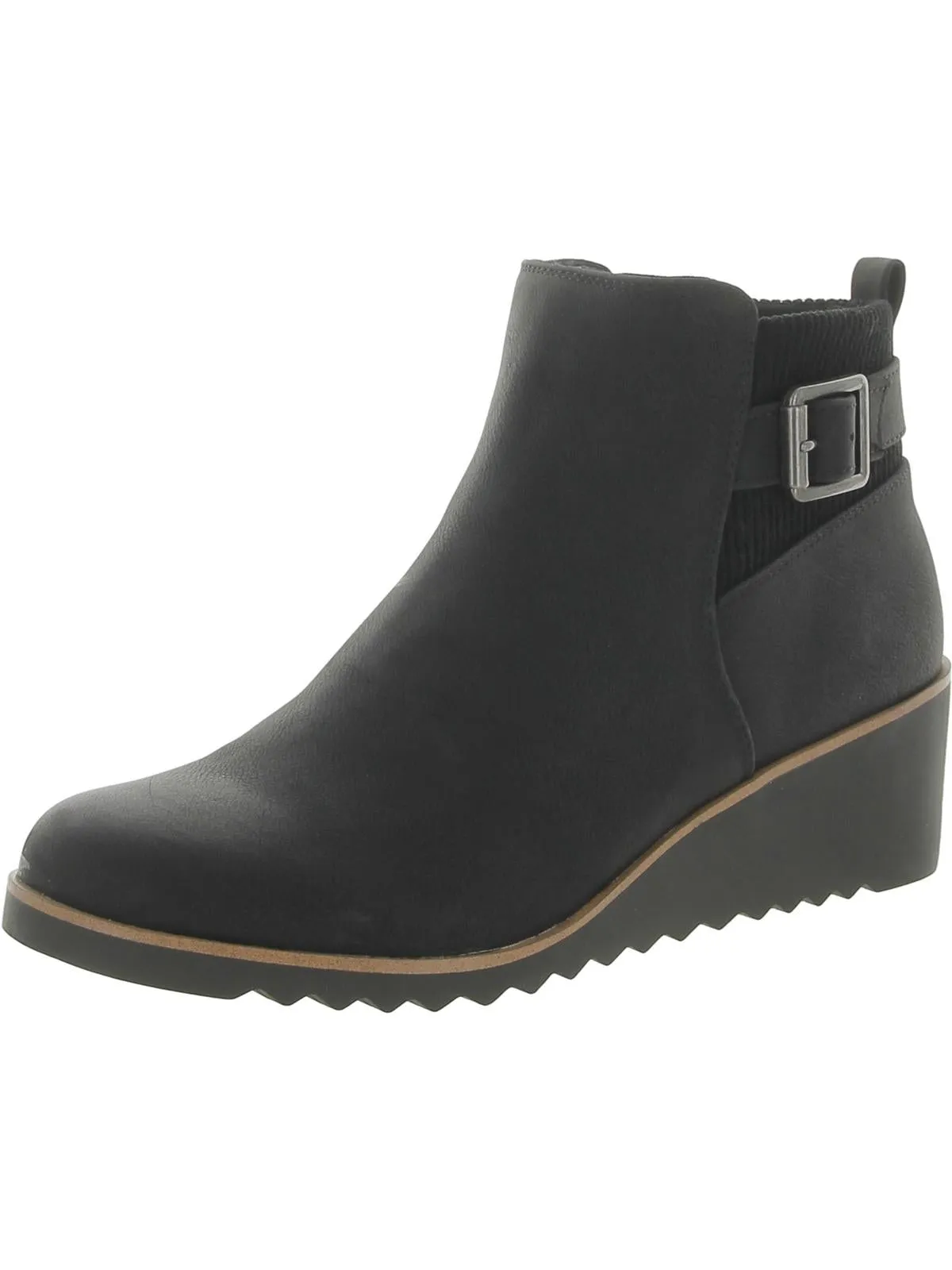 Zayne Womens Faux Leather Comfort Booties