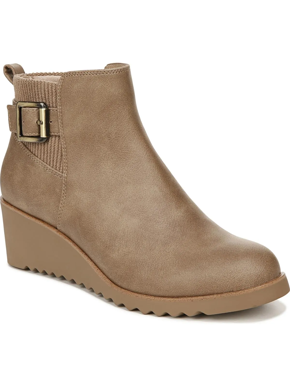 Zayne Womens Faux Leather Comfort Booties