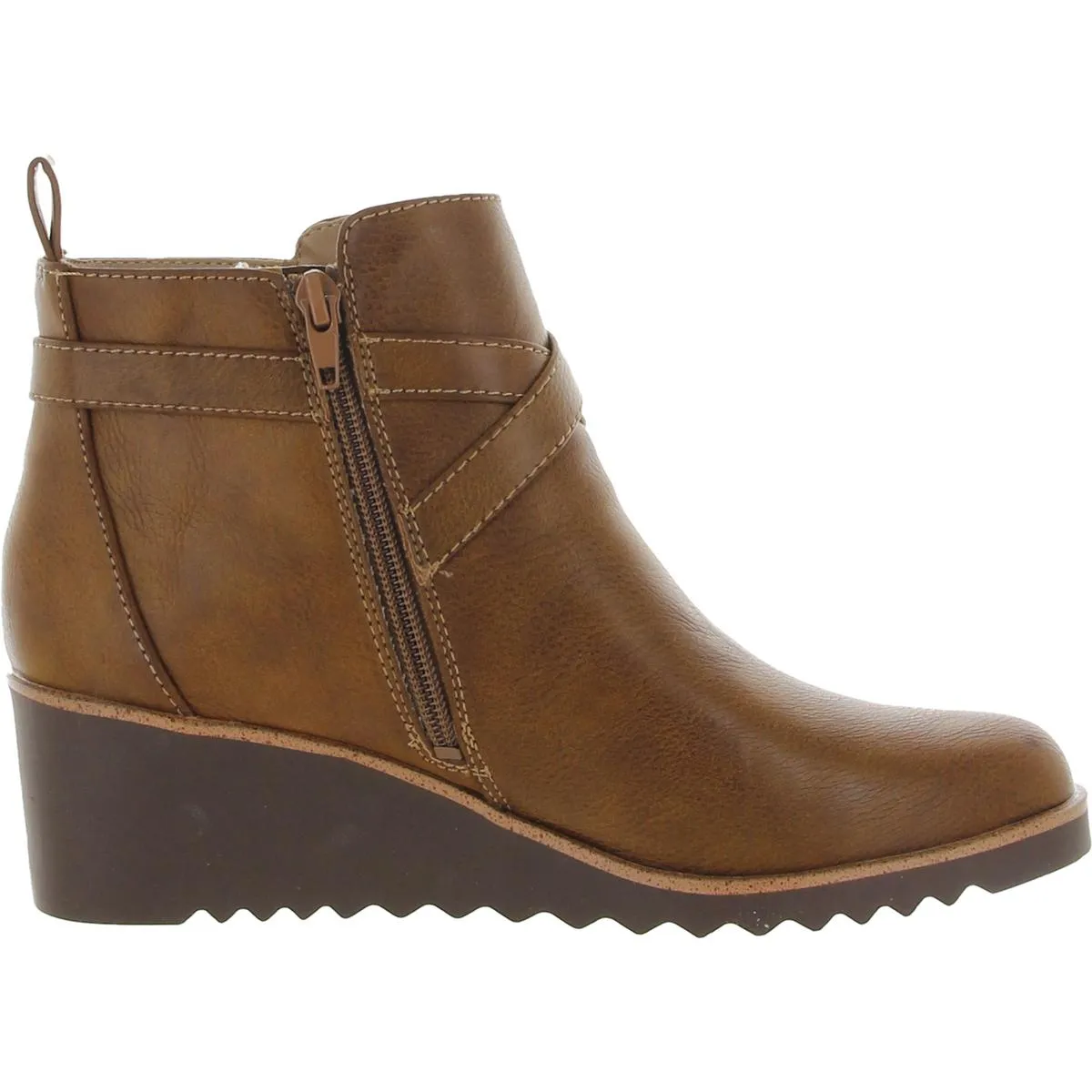 Zinfandel Womens Faux Leather Comfort Ankle Boots